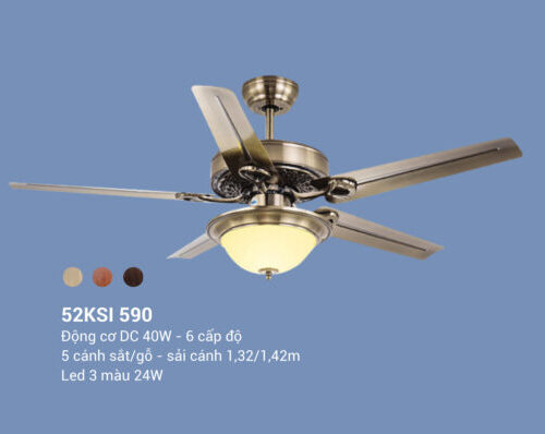 Quạt trần đèn 5 cánh 52KSI 590Y Klasse
