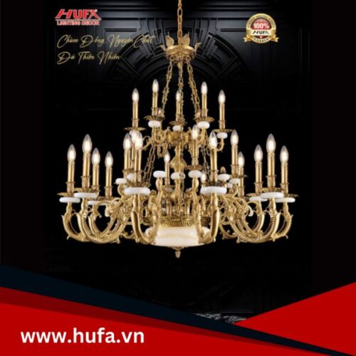 Đèn chùm đồng CĐ 8870/24 Hufa
