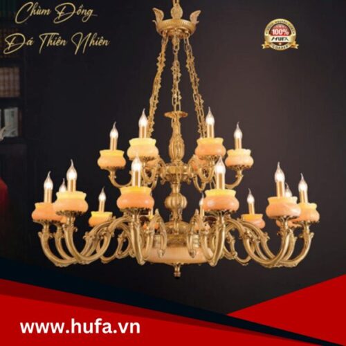 Đèn chùm đồng CĐ 8875/18 Hufa