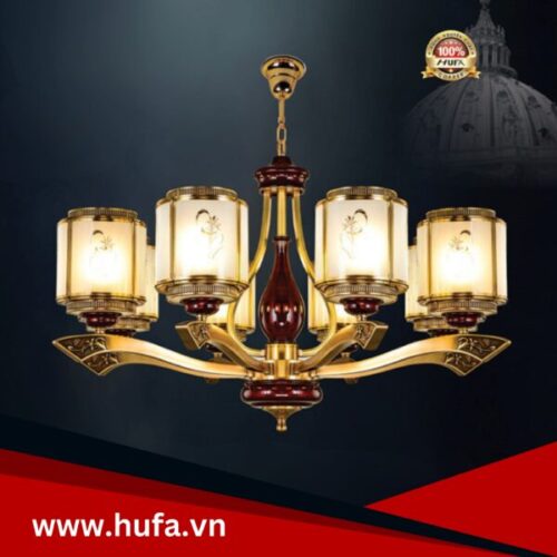 Đèn chùm đồng CĐ 6205/8 Hufa