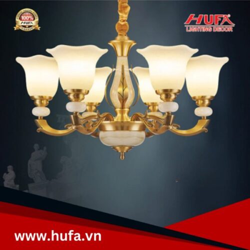 Đèn chùm đồng CĐ 7061/6 Hufa