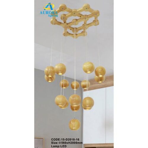 Đèn Thả Bằng Gỗ 15-D2018-16 AURORA