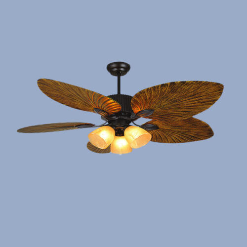 Quạt trần đèn 5 cánh lá cọ 48KSP 257 Klasse