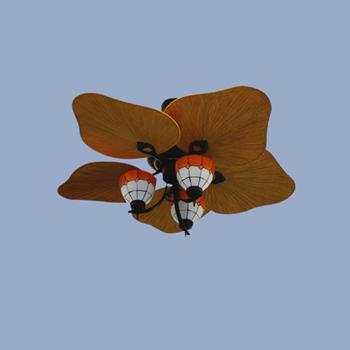 Quạt trần đèn 5 cánh lá cọ 48KSA 263 Klasse