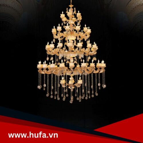 Đèn chùm nến CN 1769/6+22+16+12+6 Hufa