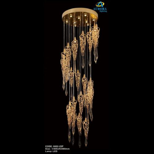 Đèn Chùm Thả Giọt Nước 6002-25P AURORA