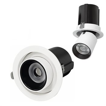 : Đèn downlight loại âm có kiếng viền nhôm cao cấp 9W LDK 3.5 Duhal