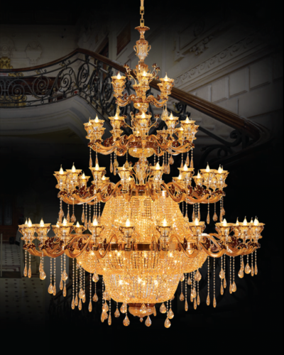 Đèn chùm nến CN 1770/24+18+12+6 Hufa