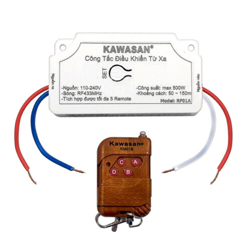 Bộ công tắc điều khiển từ xa  RF01A-RM01B Kawasan