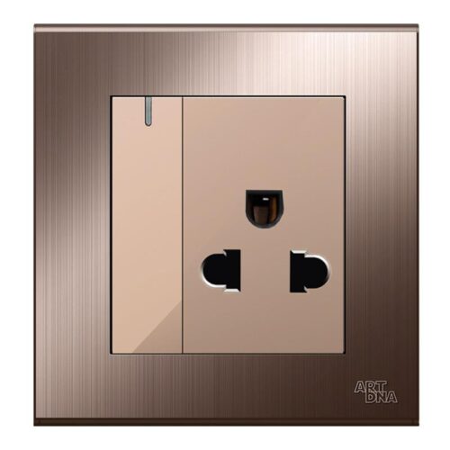 Ổ cắm đơn 3 chấu 16A + Công tắc V23-C28K ARTDNA