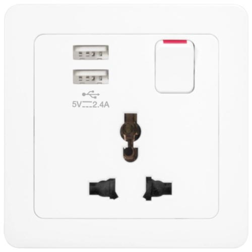 Ổ cắm 3 USB WGCS3USB Hager