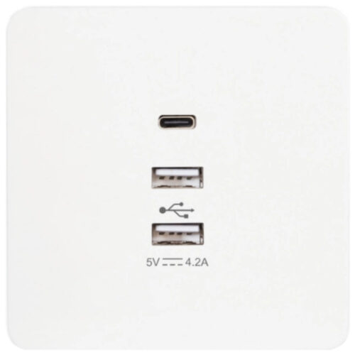 Ổ cắm 3 USB WGDS3USB Hager