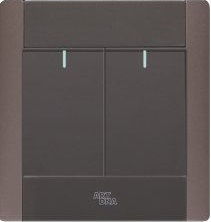 Công tắc LED đôi, 2 chiều A68-K2B ARTDNA