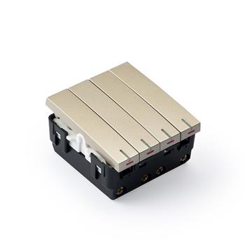 Hạt công tắc bốn, 1 chiều A77-K04A ARTDNA