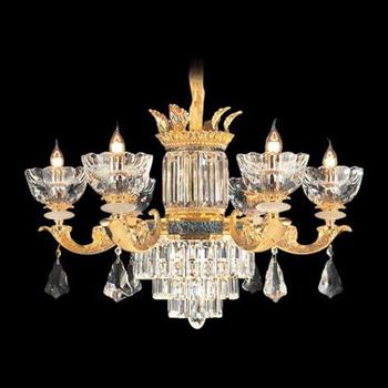 Đèn Chùm Pha Lê Crystal K9, Hợp Kim Xi Mạ, Khảm Xà Cừ - C-307/6 Euroto