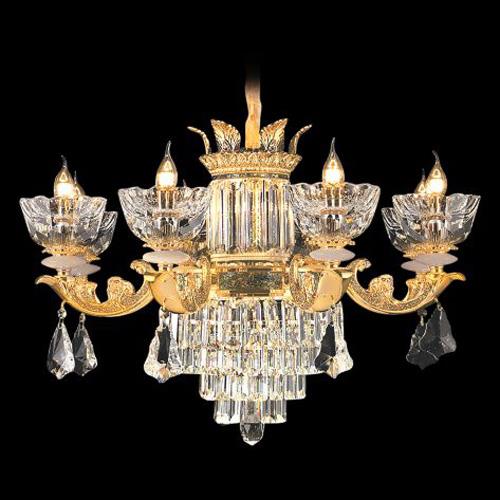 Đèn Chùm Pha Lê Crystal K9 ,Hợp Kim Xi Mạ, Khảm Xà Cừ - C-308/8 Euroto