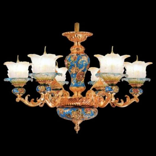 Đèn Chùm Hoa Văn Cổ Điển C-57/6 Euroto