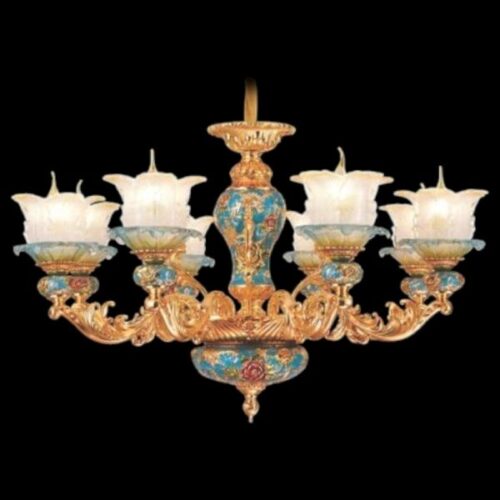 Đèn Chùm Hoa Văn Cổ Điển C-58/8 Euroto