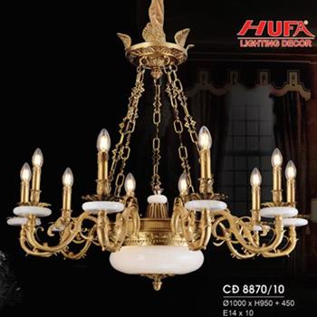 Đèn chùm đồng CĐ 8870/10 Hufa