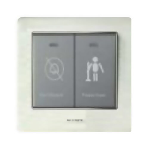 Bộ công tắc 2 nút nhấn (không làm phiền/dọn phòng) cổ điển S2 series C1A238 Duhal