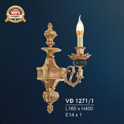 Đèn Vách Đồng VĐ 1271/1 Hufa