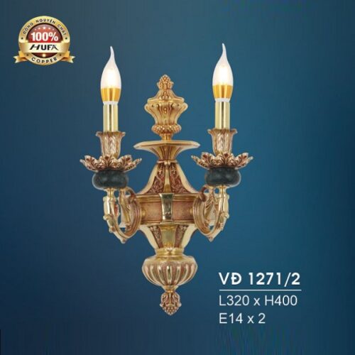 Đèn Vách Đồng VĐ 1271/2 Hufa