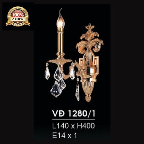 Đèn vách đồng VĐ 1280/1 Hufa