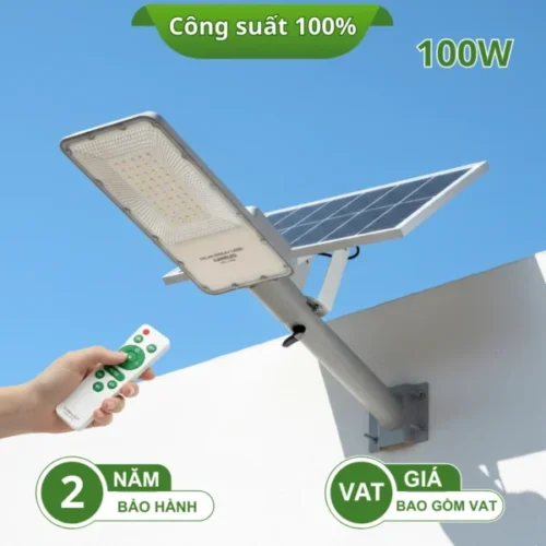 Đèn đường Led năng lượng mặt trời STL1-100W 6500K Kawaled