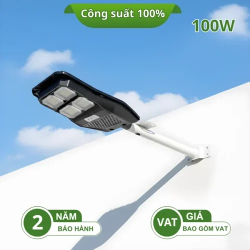 Đèn đường năng lượng mặt trời cảm ứng vi sóng MSL-100W Kawaled