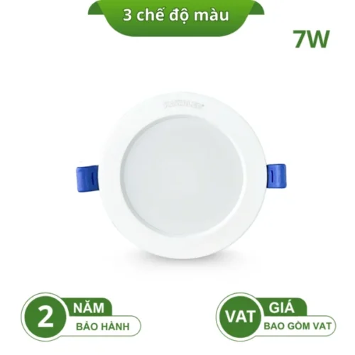Đèn Led âm trần đúc nguyên khối DL90-7W/3CM Kawaled