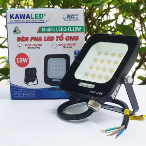 Đèn pha Led tổ ong LED2-FL10W-T Kawaled