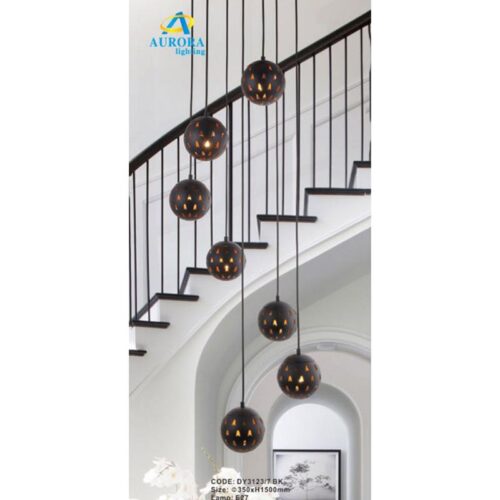 Đèn Thả Trang Trí DY3123-7 BK AURORA