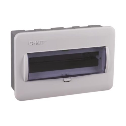 Tủ điện 5-15 Module NX8 1 tầng vỏ kim loại mặt nhựa âm tường 216039 CHINT