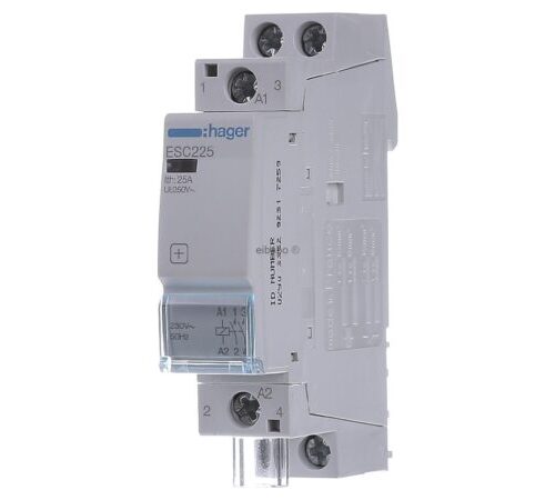 Contactor 25A, 2NO, 230V~50Hz ESC225 Hager