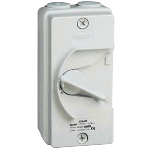 Cầu dao kín nước Isolator JG220U Hager