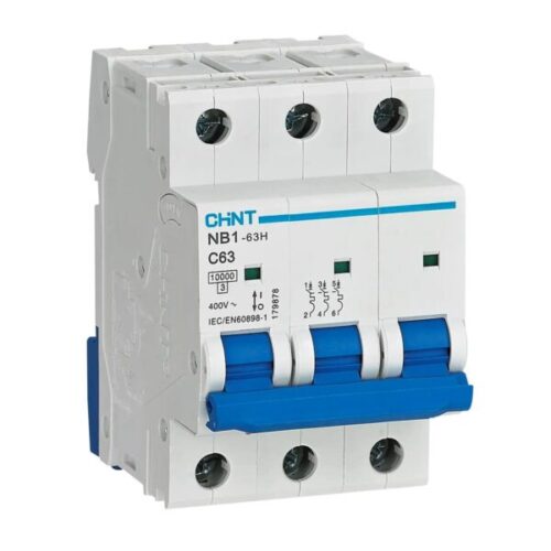 Cầu dao tự động MCB 3P NB1-63H 10kA 10In DB 181630 CHINT