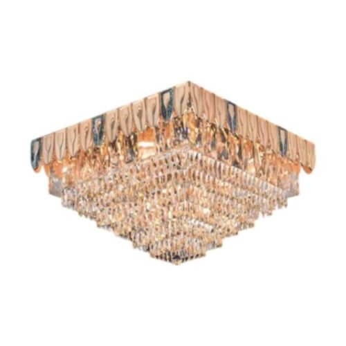 Đèn mâm pha lê K9, nhôm khảm xà cừ MFL-299 Euroto