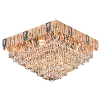 Đèn mâm pha lê K9, nhôm khảm xà cừ MFL-300 Euroto