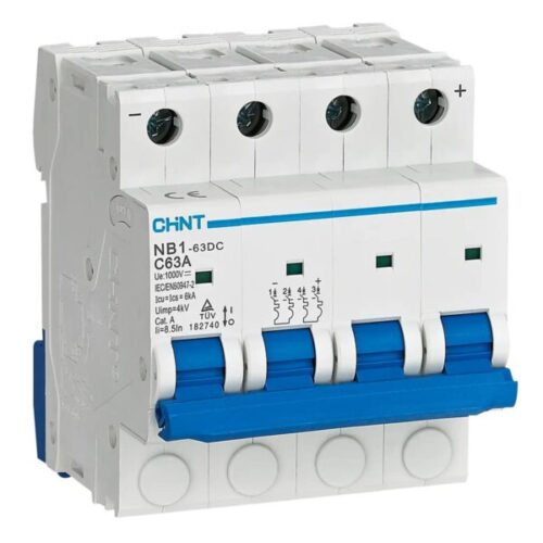 Cầu dao tự động MCB 4P NB1-63DC DC1000V 6kA 182727 CHINT
