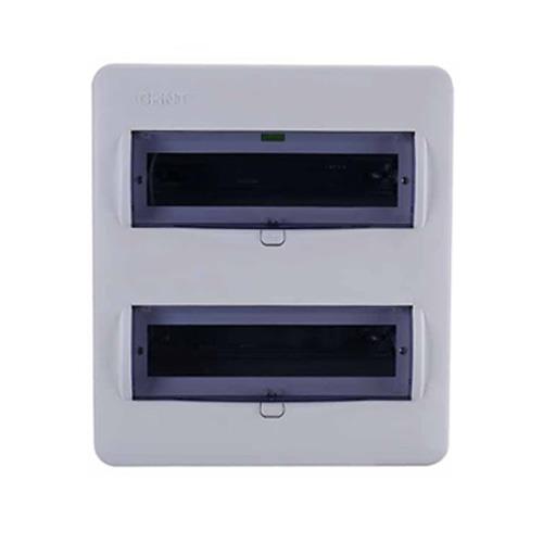 Tủ điện 20/24 Module NX8 2 tầng vỏ kim loại mặt nhựa âm tường 216023 CHINT