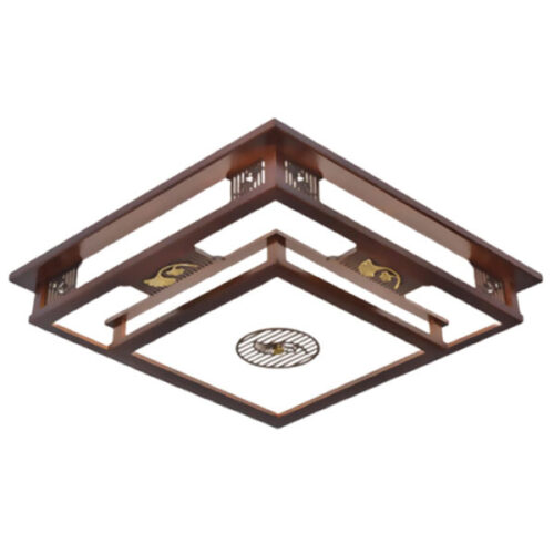 Đèn mâm ốp trần gỗ OTG 36 Hufa