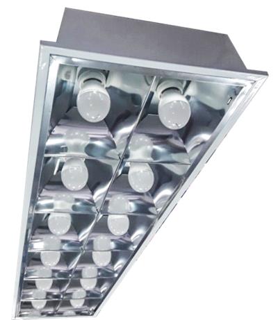 Đèn máng led âm trần đuôi E27-60W PQX125 Duhal