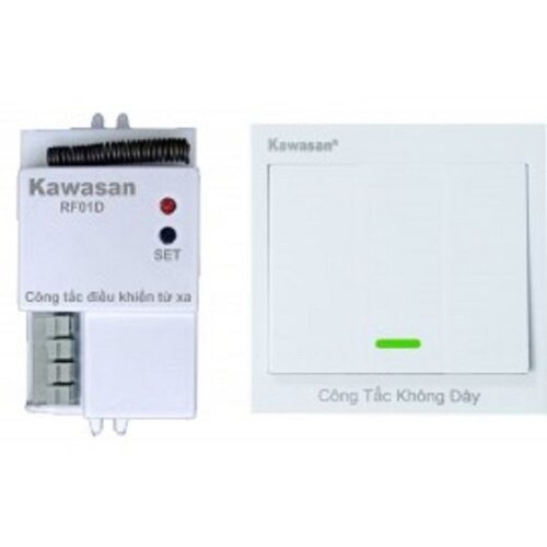 Bộ Combo công tắc điều khiển từ xa RF01D-RCT1 Kawasan