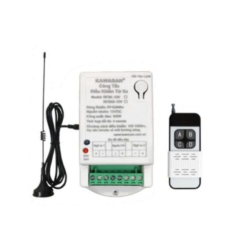 Công tắc điều khiển từ xa 2 kênh RF2KB-12V-RM4B Kawasan