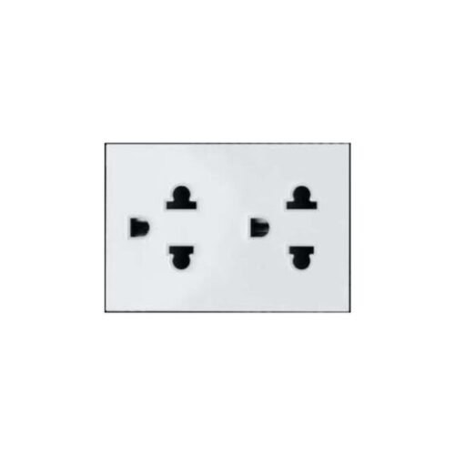 Ổ cắm đôi 3 chấu size L/16A (SxB233) S1B233 Duhal