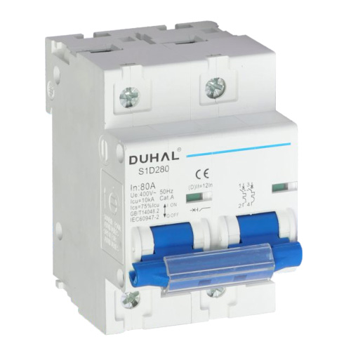 Thiết bị đóng cắt MCB 2P dòng cắt 400V - 10kA S1D280 Duhal