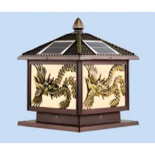 Đèn trụ cổng vuông NLMT TNL-58 Hufa