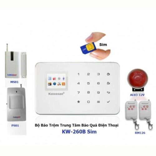 Báo trộm qua điện thoại 260B-Sim Kawasan