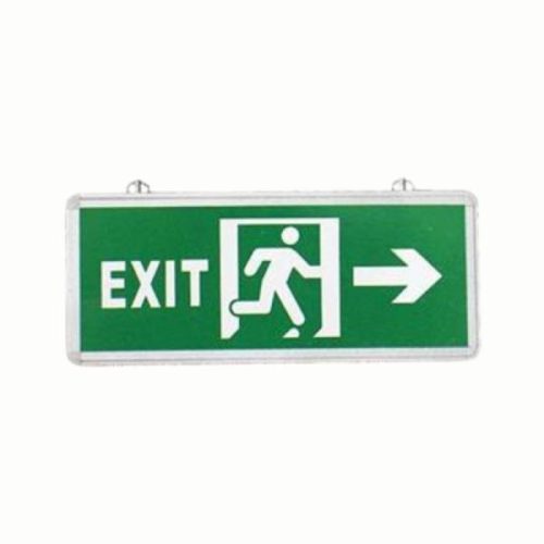 Đèn thoát hiểm có mũi tên hướng phải 1 mặt EXIT PHẢI- 1 mặt Hufa