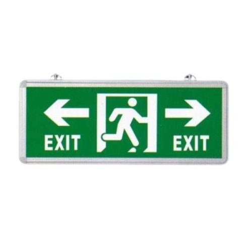 Đèn thoát hiểm có mũi tên hướng phải 2 mặt EXIT PHẢI- 2 mặt Hufa